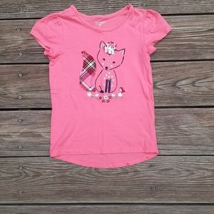 ⭐Buy 2 get 1 free⭐ fox patchwork design girls sz:L t-shirt